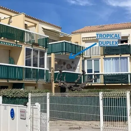 Tropical Duplex : Bord De + Piscine Appartement Frontignan
