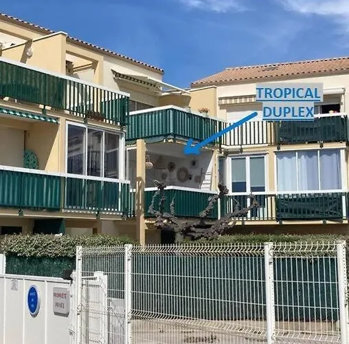 Tropical Duplex : Bord De + Piscine アパート フロンティニャン